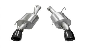 Ford Mustang Performance Exhaust - Rear - CORSA Performance - Axle-Back Xtreme - Black - `05-`10
